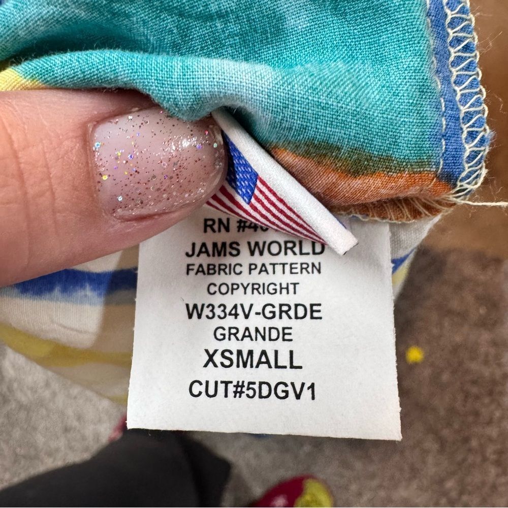 Jams World vintage sleeveless dress with a colorful floral size XS new with tag - Picture 8 of 9
